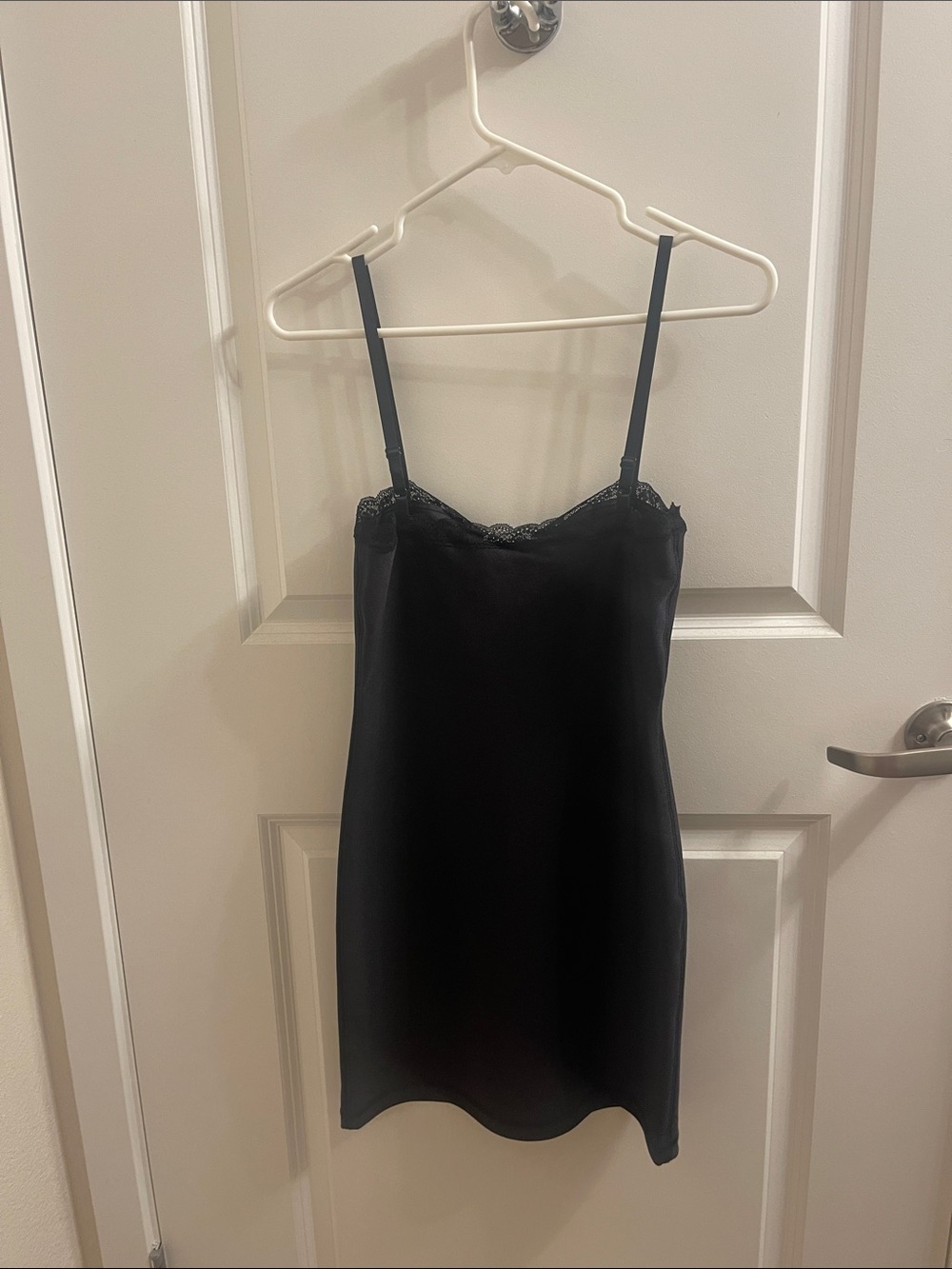Alexander Wang Black Lace Trim Slip Dress - Picture 3 of 3